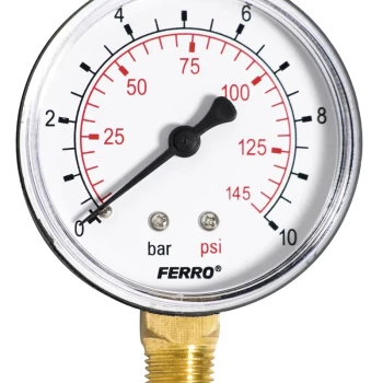 Manometru 63 mm 1/4" radial, 0-10 bari